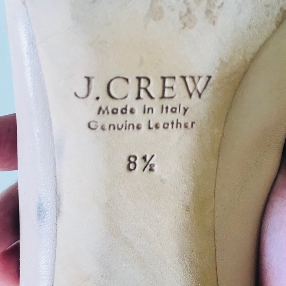 J.crew Tan & Gold Pumps Size 8.5 - Picture 5 of 8